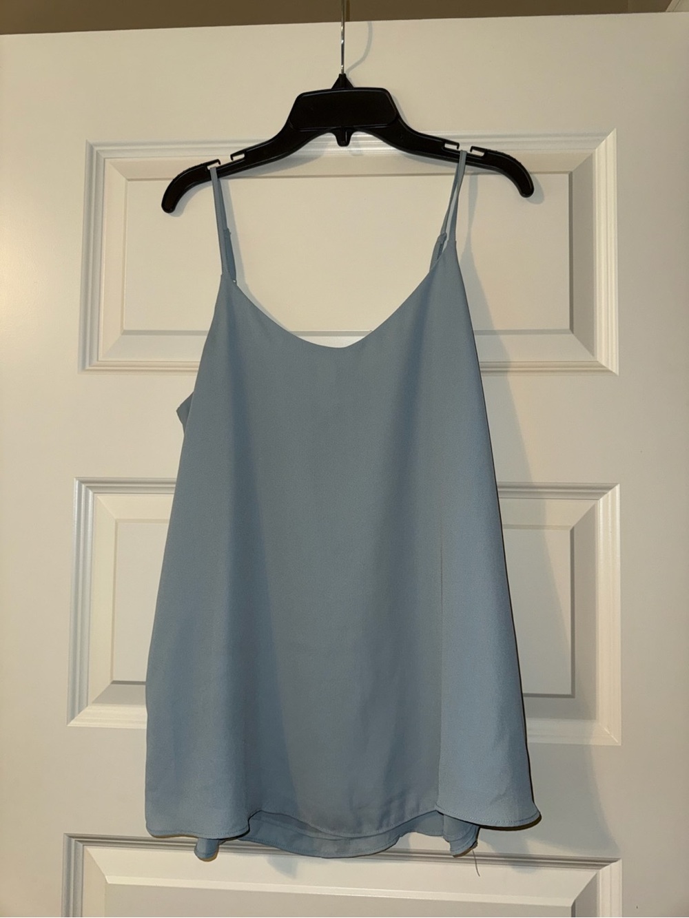 Light Blue Women's Spaghetti Strap Cami Top
